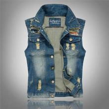 2016 Summer New Fashion Turn Down Collar Colete Jeans Good Quality