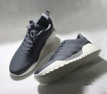 Grey Sports White Sole Sneaker Series Shoe For Men