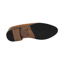 Caliber Shoes Tan Black Slip On Formal Shoes For Men – (P 649 C)