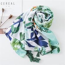 Korean Style Sun Protection Premium Printed Scarves For