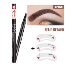 1Pcs Women Makeup Sketch Liquid Eyebrow Pencil  Waterproof Brown Eye Brow Tattoo Dye Tint Pen Liner Long Lasting Eyebrow