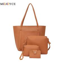 4pcs/set Shoulder Bag Purse PU Leather Women Handbags