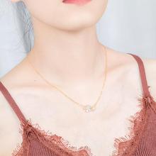 Sterling silver clavicle chain _ Wanying jewelry double