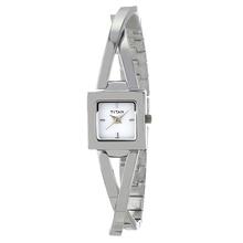 Titan 9852SM01 Work Wear Analog White Dial Watch For Women