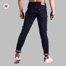 Nyptra Navy Blue Broken Stretchable Premium Jeans For Men