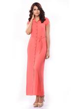 Bella Jones Short Sleeve Long Dress – Pink