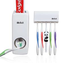 Automatic Toothpaste Dispenser and Tooth Brush Holder for Home Bathroom Acessories