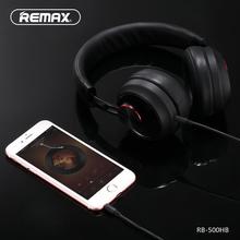 Remax RB-500HB Stereo Wireless bluetooth Earphone Headset Music Headphone HD Sound Microphone - Black