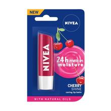 NIVEA Caring Lip Balm Fruity Cherry Shine Long Lasting Moisture-4.8G