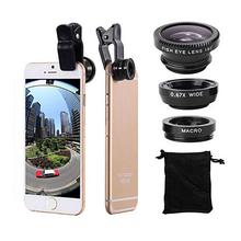 Combo Of Lazy Stand + 3 in 1 Mobile Camera Clip Lens-Multicolor