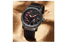 NaviForce NF9154 Day Date Function Analog Watch – Red/Black