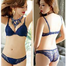 Sexy Lace Bra Set Women Underwear Set Push Up Bra Set Sexy Lcae Briefs