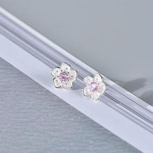 Sterling silver accessories _ Wanying jewelry pink diamond