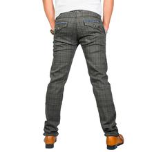 Virjeans Stretchable Cotton Check Chinos Pant for Men (VJC 713) Black