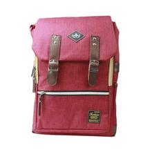 Pink Multi Zippered Flap Backpack For Women- 6001