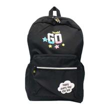 Black Yeah! Go Printed Backpack (Unisex) - 38