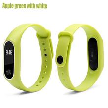 BOORUI Double color mi band 2 accessories pulseira miband 2 strap replacement silicone wriststrap for xiaomi mi2 smart bracelet