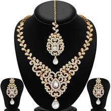 Sukkhi Traditional Gold Plated Stone Necklace Set For Women