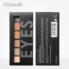 FOCALLURE 6 colors Shimmer eyeshadow palette earth colors