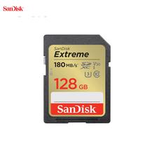 SanDisk Extreme 128GB UHS-I U3 Memory card 180MBs SDXC SD Card Full HD 4K Video