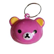 Pink Bear Metal Pet Collar Bell