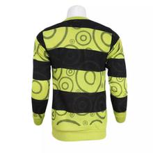 Striped With Swirl Printed Round Neck T-shirt For Men