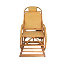 Light Brown Bamboo Netted Rocking Chair