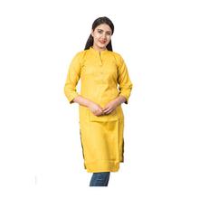 Blue Khadi Lining Slub Tops BC739