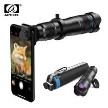 APEXEL 36X Phone Camera Lens Telescope Lens Telephoto Zoom HD Monocular + SelfieTripod With Remote Shutter For All Smartphones