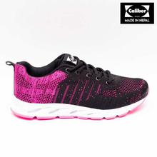 Caliber Shoes Black/Pink UltraLight Sport Shoe for Women - ( 625 )