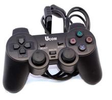 Dual Shock USB Vibrating Joypad Gamepad Joystick  for PC - Black