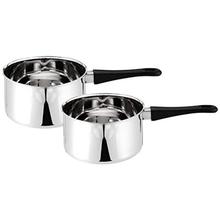 Amazon Brand - Solimo 2-Piece Stainless Steel Sauce Pan Set