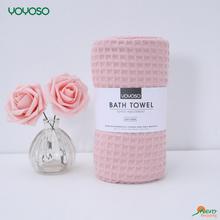 Walf ChecksBath Towel-Pink