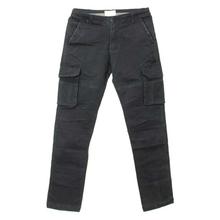 Black Cotton Cargo Pant For Men