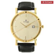 Titan 1639YL01 Karishma Silver Dial Analog Watch For Men- Black