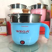 Wega 3 In 1 Multifunction Portable Electric Cooking Egg Boiler Steamer Rice Cooker Mo Mo Steamer 2L