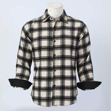 White Checkered Shirt For Men