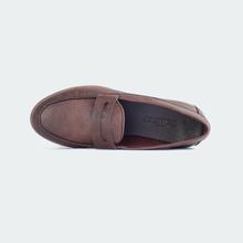 Caliber Shoes Brown Flat Penny Loafers For Women ( OLIVINE 683 O )