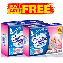 Buy 1 Get 1 Free Cuddlers Common Pack Diaper Large 5 Pcs