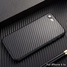 Slim Carbon Fiber TPU Soft Phone Back Case Cover Skin For iPhone 6 6S