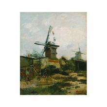 Van Gogh Montmartre’s Windmills Wall Decal Home Decor Poster (43007001)