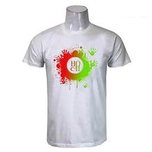 White Holi Printed T-Shirt