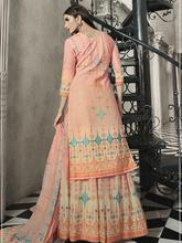 Stylee Lifestyle Pink Cotton Printed Dress Material-2094