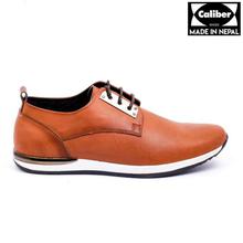 Caliber Shoes Tan Brown Casual  Lace Up Shoes For Men - ( 150 C)