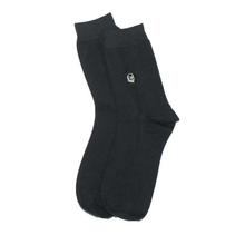 Dark Grey 1202 Solid Socks For Men