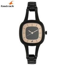 Fastrack 6147Nm01 Casual Analog Rose Gold Dial Watch For Women- (Black)