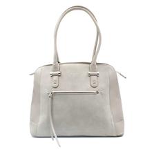 David Jones Ash Grey Zippered Handbag For Women