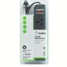 Belkin 4-Socket Surge Protector Universal Multi Plug Socket - FAT