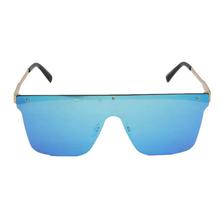 Blue Shaded Shield Sunglasses For Men