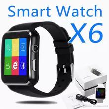 X6 Bluetooth Smart Watch For Android IOS iPhone Heart Rate Sleep Tracker Adult Sport Wrist Watch support SIM Card